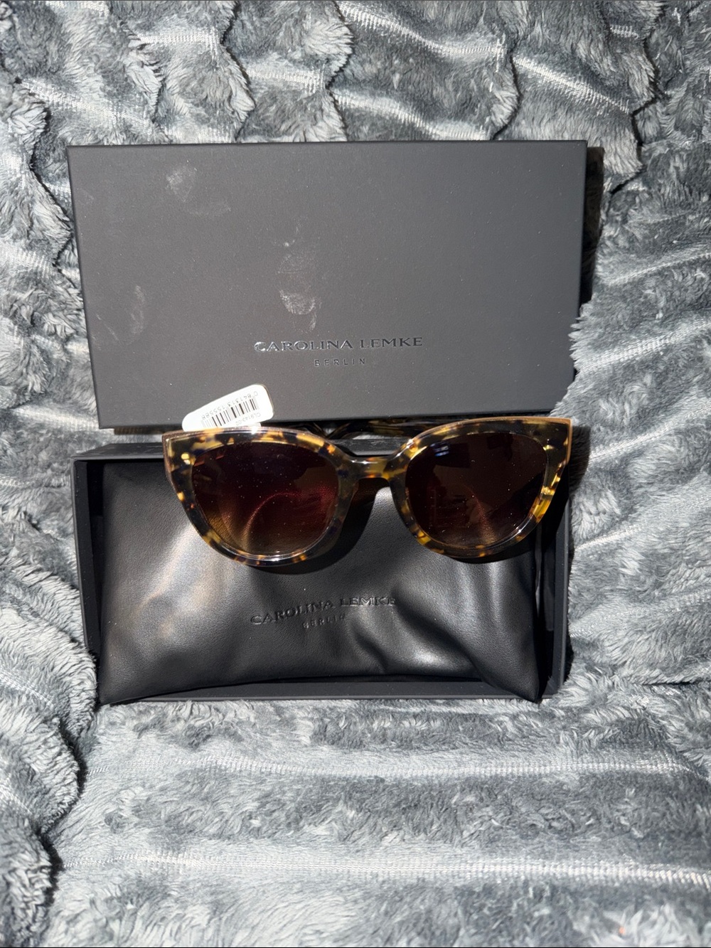 Carolina Lemke Tortoiseshell Cat-Eye Sunglasses
